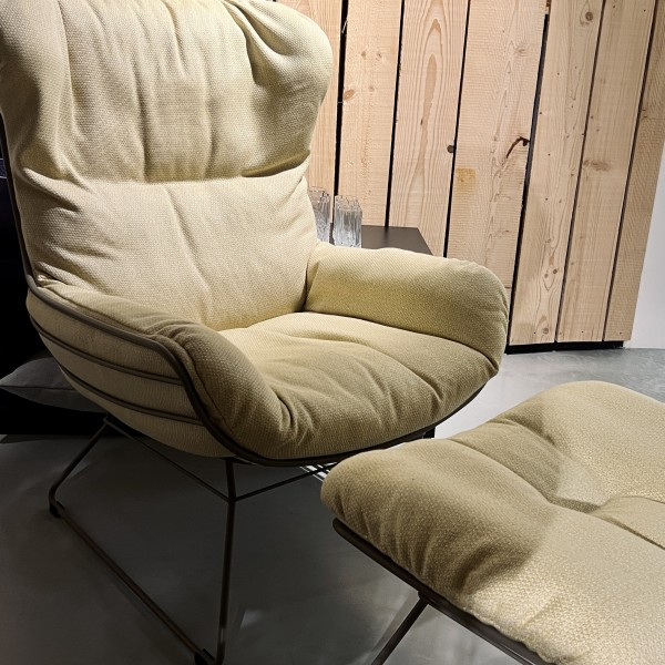 Outdoor Wingbackchair Leyasol mit Ottomane